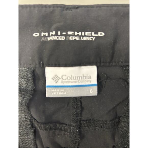 Columbia Capri Omni Shield Advanced Repellency Pants Sz 6 Pocket Drawstring Leg - Picture 6 of 7